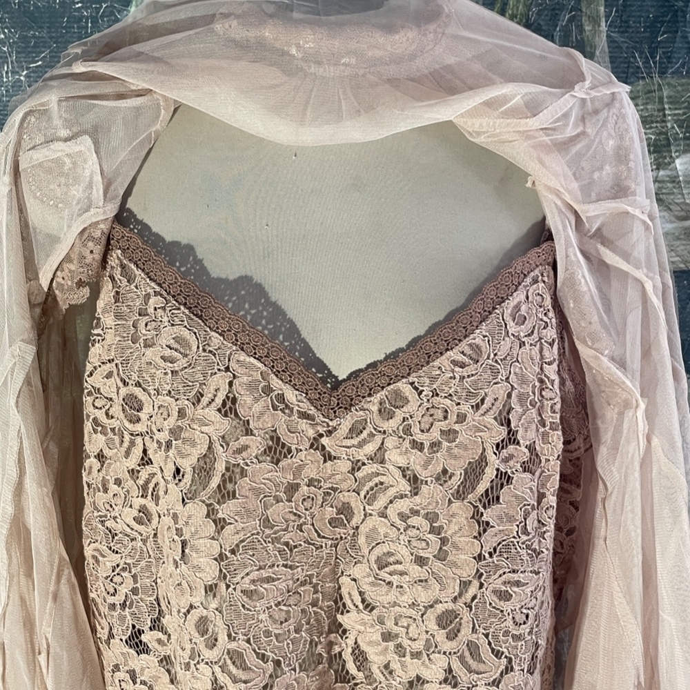 Anthropologie Godet Tulle Swing Top - Picture 4 of 6